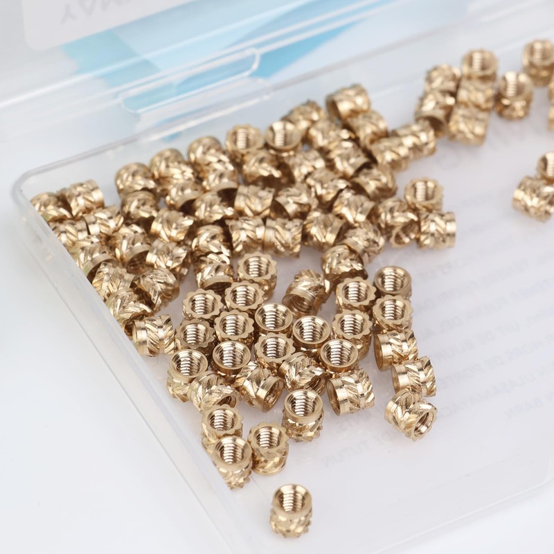 M4 Threaded Inserts for 3D Printing 100pcs M4 x 5