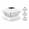 White Solar Post Cap Lights for Fence & Deck –