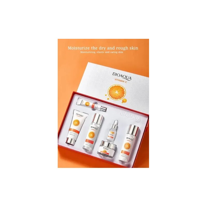 Kit Vitamina C Bioaqua Facial Aclarante Hidratante 6 Piezas