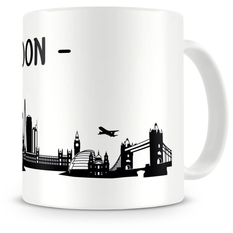 Samunshi® London Skyline Coffee Cup / Tea Cup Height 95