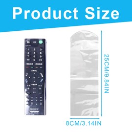 NHQ Pack of 40 Transparent PVC Shrink Film, Case for Remote Control, Transparent Pockets for TV Remote Controls, Remote Control Cover, Universal Dustproof and Waterproof Protective Case Shrink Film,