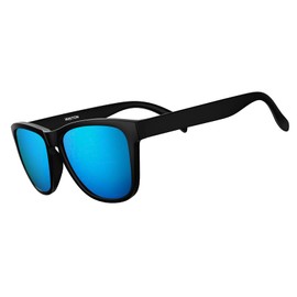 WISTON Polarized Running Sunglasses for Women Men,Ultra-Lightweight Trendy Retro Sun Glasses UV400 Protection 8106 Black/Blue