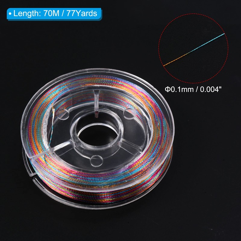 PATIKIL 70M/77 Yards Rod Guide Wrapping Thread, 200D Metallic DIY