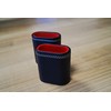 PrimoGames Faux Leather Dice Cups Set of 2 Black/Red –