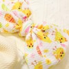 RUIOMII 2Pcs Easter Baby Headband Bows, Soft Adjustable Nylon Baby