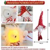 KUPETO Gnomos Navideño con Luz LED, 5 Piezas Adornos navideños