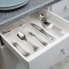 mDesign Adjustable, Expandable Plastic Kitchen Cabinet Drawer Storage Organizer Tray