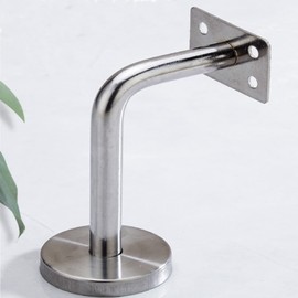 Set of 4 Handrail Brackets, Stainless Steel Handrail Bracket, Handrail Wall Bracket, for Building Safety Protection for Staircases, Hallways, Bathrooms etc