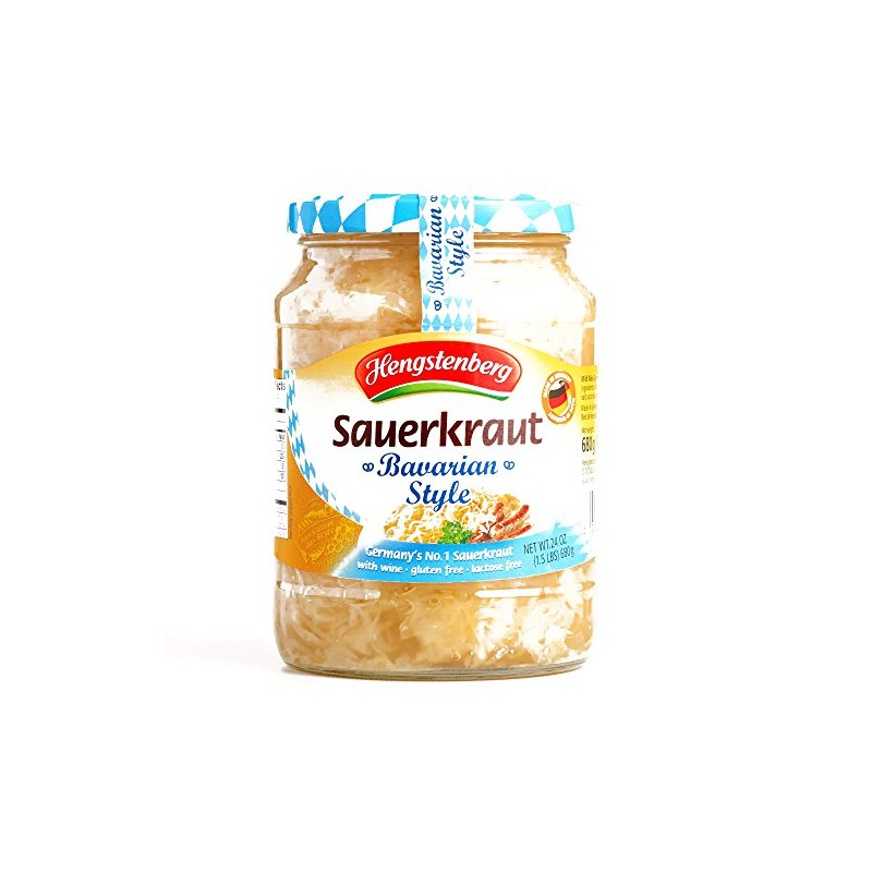 Hengstenberg Bavarian Sauerkraut 24 oz (1 Item Per Order)