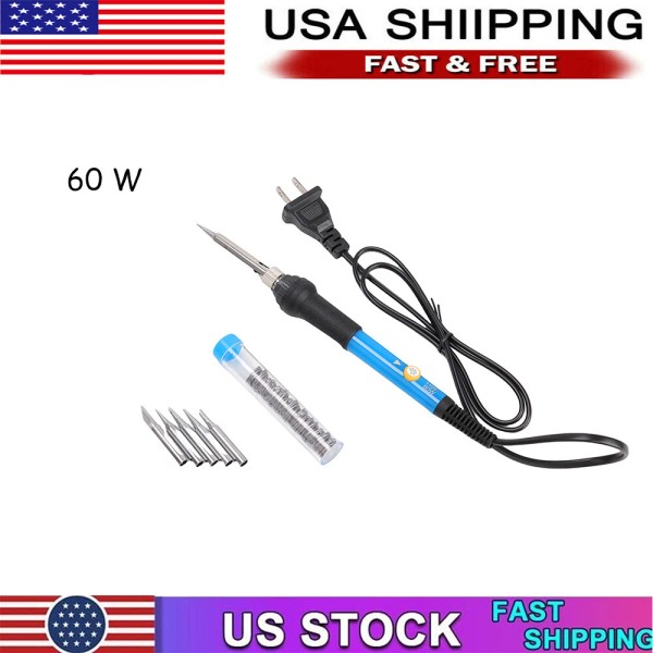 Unbranded Iron Electric Gun Adjustable Temperature 60W Welding Solder Wire
