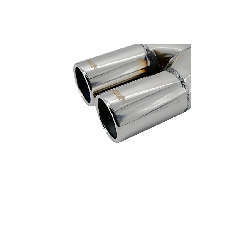 Simoni Racing TRX/77 Exhaust Tip Double Rounded, INOX