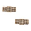 Douqu 2 Pcs Gold Sparkling Rhinestone Crystal Removable Wedding Bridal