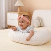 Nursing Pillow Cover Breastfeeding Pillow Cases Minky Dot Slipcover (Beige)