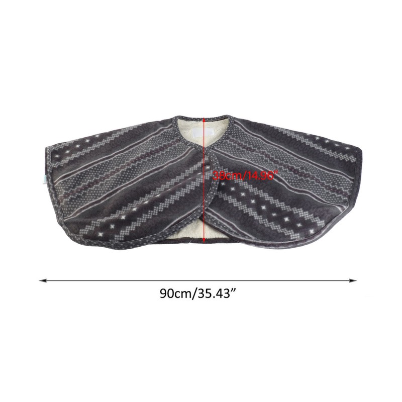 Double Sided Plush Warm Shoulder Cape Old People Shoulder Protective