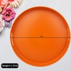 SforGUVA Round Orange Decorative Serving Tray with Handles, 13” Versatile