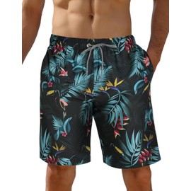 iCKER Mens Swim Shorts Swimming Trunks 3D Print Beach Shorts Boardshorts for Summer