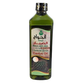 Pure Natural Undiluted Cactus Seed Oil Hair Herbal From Elhawag El Hawag Al Hawaj Herb Egyptian Arabic Herbals Herbs No Additives Kosher Halal (Weight : 17.64 oz / 500 ml)