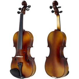 Paititi 1/8 Size Solid Wood Student Violin Complete Package w Case Bow Rosin String Tuner Complete Package