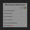 Catfish Sumo Flat No-Roll Lead Sinker Weights with Line-Protecting Inserts