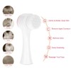 Cleansing Brush, Double Sided Clean & Exfoliating & Massage Soft,