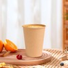 pafnisoin Paper Cups Brown Pack of 100 Coffee Cups Paper