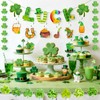 St. Patrick's Day Decorations Kit with Luck Banner, 12 Glitter