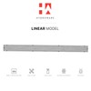 Hydroware Linear Shower Drain with Tile Insert Grate, Stainless Steel