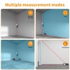 Bilateral Laser Measurement Tool, Bauihr 393ft/120M Rechargeable Aluminum Dual Laser