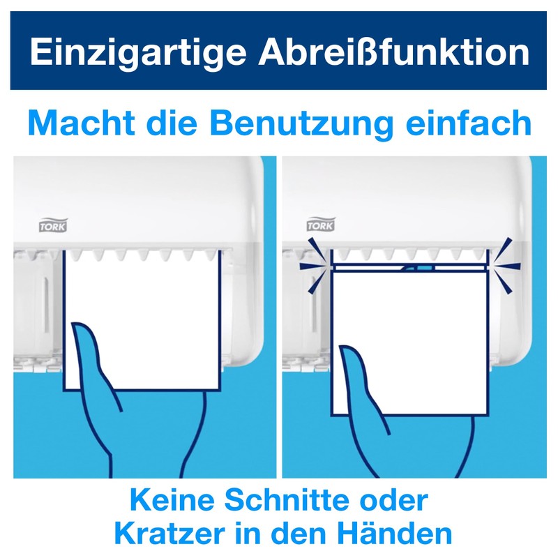 Tork Wall Mounted Toilet Roll Dispenser, White