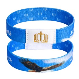 RSKDJSXL 1PCS Daily Bible Verse Bracelets, NFC Inspirational Bracelet Bible Christian Wristbands Jesus Jewelry Gifts for Women Men