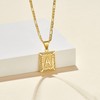 KissYan Initial Letter Pendant Necklace for Men Womens, 14K Gold