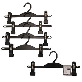 Sawafuji 765A Convenient Hanger for Skirts and Pants Storage, Made in Japan, Set of 5, Black