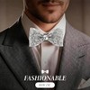 ASTRQLE Rhinestone Bow Ties for Men Pre Tied Sequin Bow