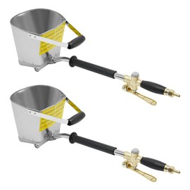2Pcs Air Stucco Cement Texture Hopper Sprayer, 0.79Gal Cement Mortar Spray Gun Hopper Wall Painting Concrete Tool Manual Sprayer for Painting Wall or Ceilings - 4 Jets