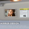 SCITOO Left Driver Side Gray Sun Visor Assembly fit for