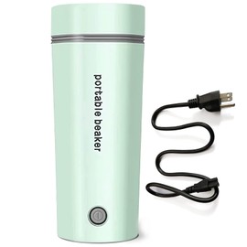 Electric Travel Kettle, Portable Electric Kettle, Mini Hot Water Boiler, Small Travel Tea Kettle Fast Boiling Water, One Cup Hot Water Maker, 350ml-Green