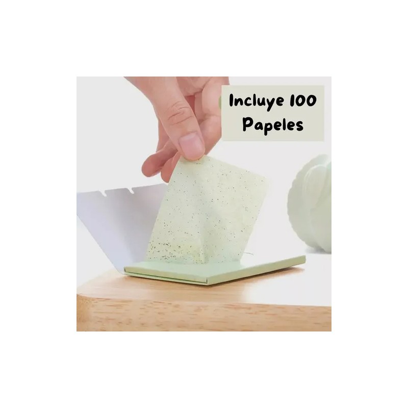 1000 Papel Absorbente De Grasa Elimina Brillo Facial