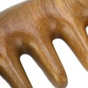 Scalping Massage Comb Handheld Green Sandalwood Massager Wide Tooth Scalping