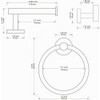 Juego de 4 Piezas de Accesorios de baño de Acero