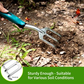 KEAOOD Garden Tools Set 9 Pieces, Heavy Duty Garden Hand Tool Set for Women with Storage Tote Bag Aluminum Rust-Proof Weeding Gardening Planting Yard Tool Gifts for Women and Men