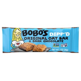 Bobo's Dipp’d Bars Variety Pack, Original Chocolate Chip (10 bars), Peanut Butter Chocolate Chip (10 bars) and Double Chocolate (10 bars) (30 ct Case), Healthy Everyday Snack