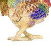 Rooster Trinket Box Embedded Rhinestone Alloy Bright Colors Wide Application