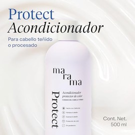 MARAMA | Protect Acondicionador Para Cabello Teñido 500 ml - Contiene Aminoácidos y Caléndula Orgánica | Acondicionador Sin Sulfatos y Parabenos