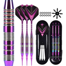 YONGDING Soft Dart Set, 2BA, Dart Arrows, For Beginners, Intermediate, Practice, Professional, Home, Club, Play, High Friction, High Stability, Aluminum Alloy, Total Length: 6.1 inches (156 mm), 0.7