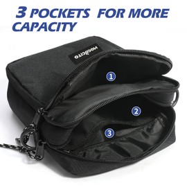 MOCOCITO Shoulder Bag For Men Messenger Bag Men's Travel Crossbody Phone Bag Men's Small Side Bag Unisex Casual Handbag for Working Shopping