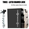 2 Piece Cabinet Plunger Lock Furniture Desk Drawer Plunger Locks