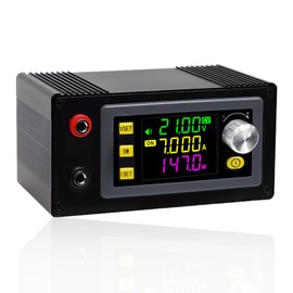 DC Adjustable Buck Boost Converter Voltage Regulator DC6-36V 150W Constant Voltage Constant Current Solar Charging Module LCD Display Housing with Extensive Interface