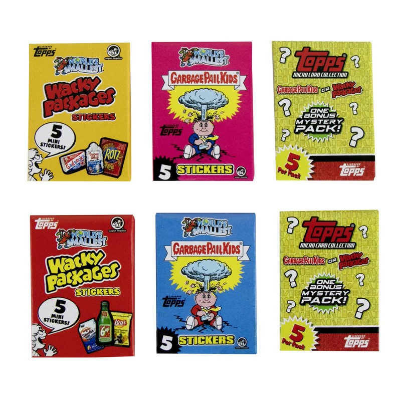 World's Smallest Topps Micro Card Collection, GPK and Wacky Packages