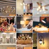 SCOMX 40W Incandescent Equivalent Energy Torpedo Tip Chandelier with Crystal