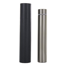 ChezMax Slim Thin Stainless Steel Vacuum Insulated Water Bottle Leak Proof Eco-Friendly Travel Cup Sports Drink Bottle 8.8OZ Silvery